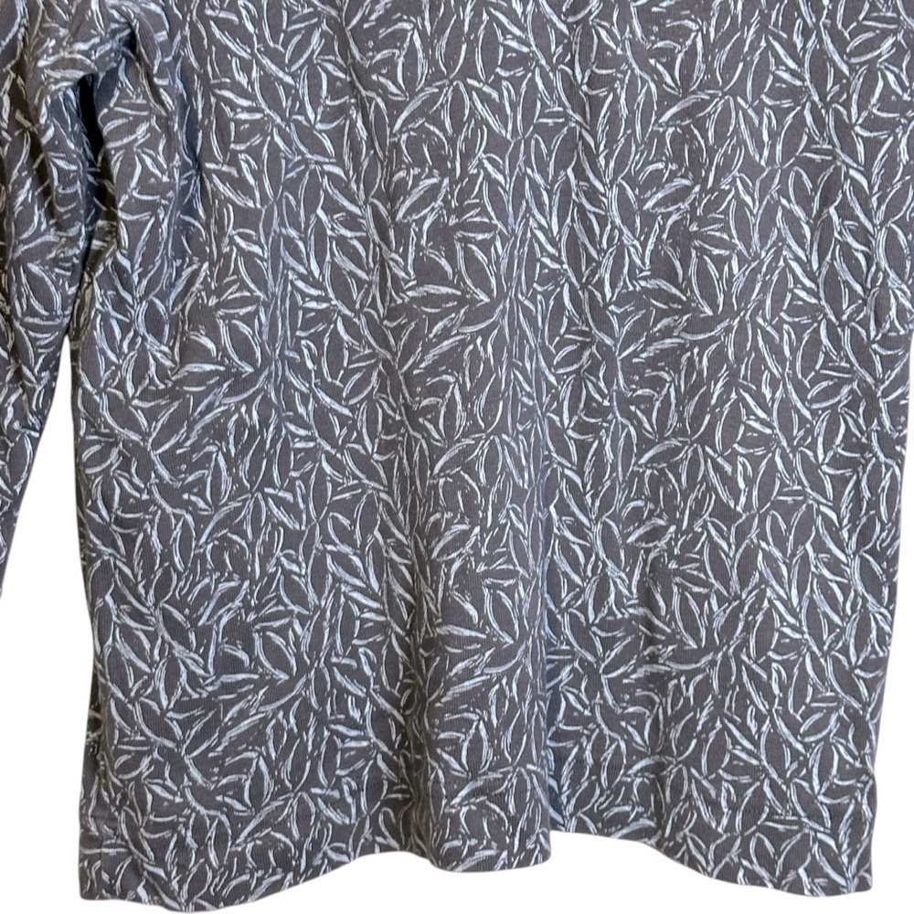 Fresh Produce Blue Gray Relaxed Top Abstract Beachy Cruise Travel‎ XL #21354 - Picture 3 of 11